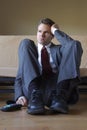 Angry frustrated business man Royalty Free Stock Photo