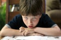 Angry and frustrated young boy. Royalty Free Stock Photo