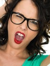 Angry Frustrated Young Woman Screaming Pulling Her Hair Royalty Free Stock Photo