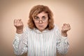 Angry and furious woman Royalty Free Stock Photo