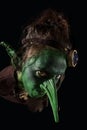 Angry goblin costume for the halloween or carnival season