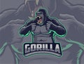 Angry Gorilla Beating Chest