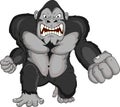 Angry Gorilla cartoon Royalty Free Stock Photo