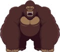 Angry gorilla Royalty Free Stock Photo