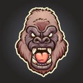 Angry gorilla