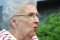 Angry Grandmother Royalty Free Stock Photo