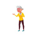 angry granny blaming nurse in hospital cartoon vector