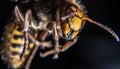Angry hornet Royalty Free Stock Photo