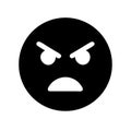Angry icon Royalty Free Stock Photo