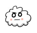 Angry Japanese Cartoon Cloud