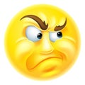 Angry or Jealous Emoticon Emoji Royalty Free Stock Photo