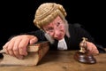 Angry Judge Royalty Free Stock Photo
