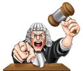 Angry Judge Royalty Free Stock Photo