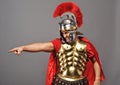 Angry legionary soldier Royalty Free Stock Photo