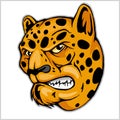 Angry Leopard mascot Royalty Free Stock Photo