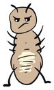 Angry lice, illustration, vector Royalty Free Stock Photo