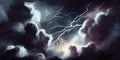 Angry Light: A Painting of a Lightning-Filled Sky