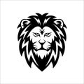 Angry lion head mascot logo vector image Royalty Free Stock Photo