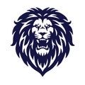 Angry Lion Head Vector Logo Sports Mascot