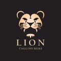 Angry lion logo design