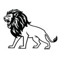 Angry Lion Roar Logo Mascot Vector Royalty Free Stock Photo