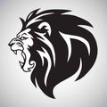 Angry Lion Roaring Logo Mascot Vector Design Illustration Royalty Free Stock Photo