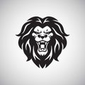 Angry Lion Roaring Logo Vector Design