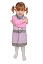 Angry little girl Royalty Free Stock Photo