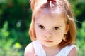 Angry little girl Royalty Free Stock Photo