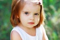Angry little girl Royalty Free Stock Photo