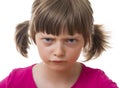 Angry little girl Royalty Free Stock Photo