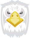 Angry looking eagle, illustration, vector Royalty Free Stock Photo