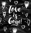 Angry Love is gone greeting card