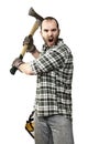 Angry lumberjack