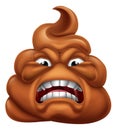 Angry Mad Dislike Hating Poop Poo Emoticon Emoji