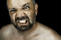 Angry man with beard Royalty Free Stock Photo