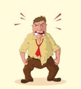 Angry man illustration