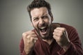 Angry man shouting out loud Royalty Free Stock Photo