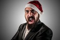 Angry modern elegant santa claus babbo natale