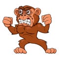 Angry monkey illustration