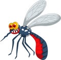 Angry mosquito cartoon