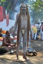 Angry Naga Sadhu or Nacked Monk