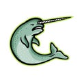 Angry Narwhal Mascot