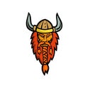 Angry Norseman Head Mascot Royalty Free Stock Photo