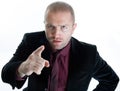 Angry Pointing Businessman