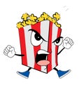 Angry Pop corn cartoon