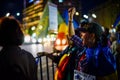 Angry protester , Bucharest, Romania