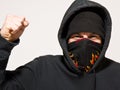Angry Protester or Mugger Royalty Free Stock Photo