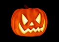 Angry Pumpkin Royalty Free Stock Photo
