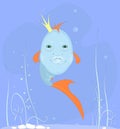 `Angry queen of fish. Fairy underwater life.`